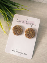 Load image into Gallery viewer, Josie Glitter Studs