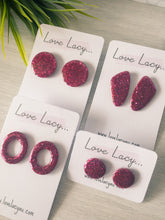 Load image into Gallery viewer, Josie Glitter Studs