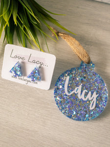 Christmas Bauble and Tree Stud Duo