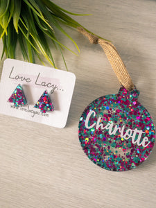 Christmas Bauble and Tree Stud Duo