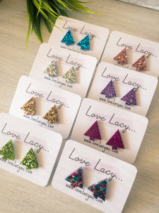 Mini Christmas Tree Studs