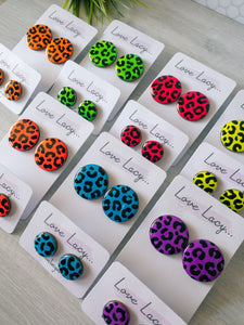 Carissa Studs Neon