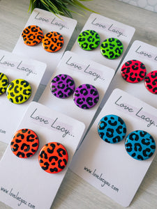 Carissa Studs Neon