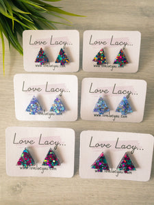 Mini Christmas Tree Studs