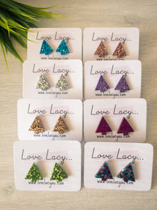 Mini Christmas Tree Studs