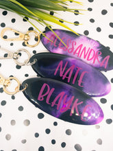 Load image into Gallery viewer, Galaxy Ink Key Rings / Bag Tag - Personalised

