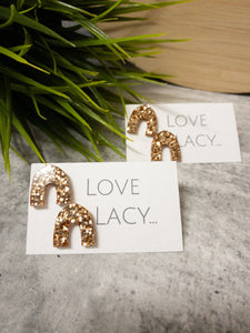 Glitter Arch Studs