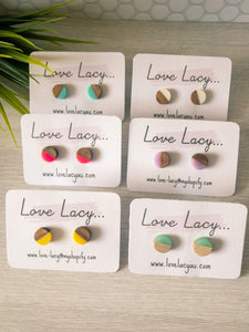 Mini Wood Studs with Colour