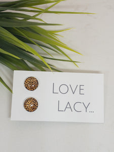 Leopard Mini Studs