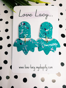 Splatter Teal