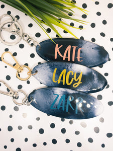 Galaxy Ink Key Rings / Bag Tag - Personalised